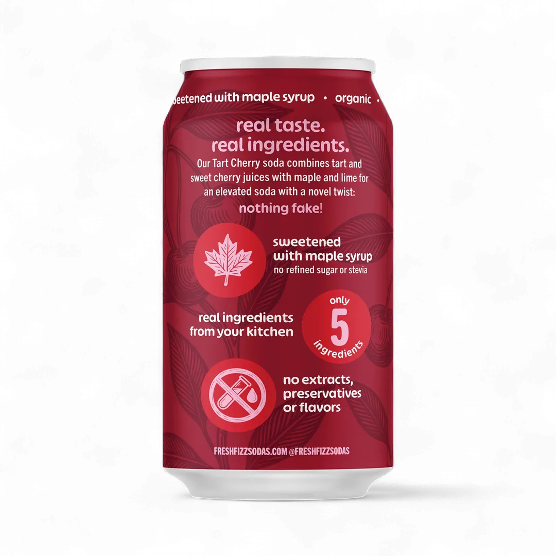 Tart Cherry - Natural Soda (12-Pack)