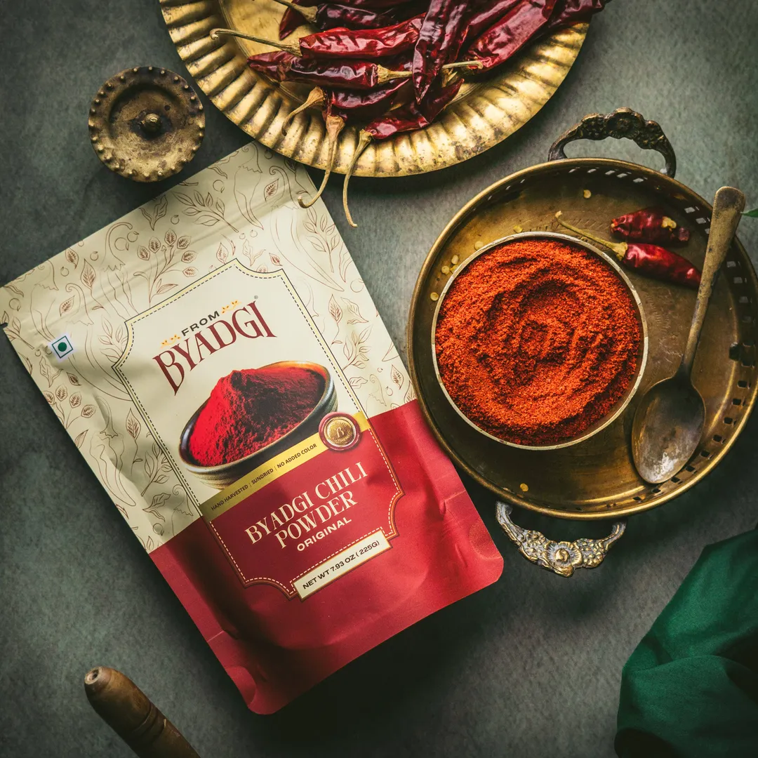 Byadgi Chili Powder, 8oz | Mild Heat & Deep Red | Non-GMO Verified