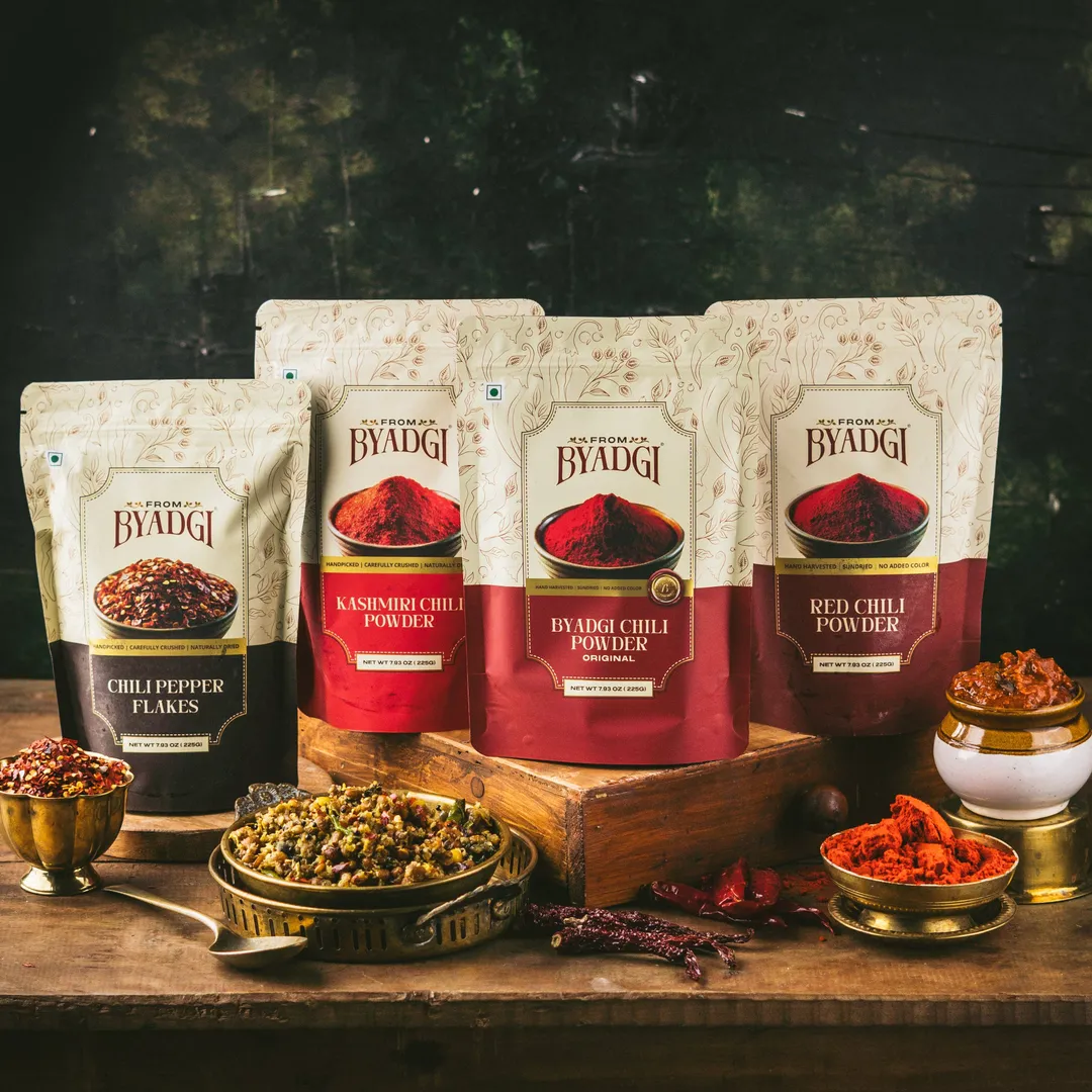 The Chili Collection | 4 Premium Indian Chilies | Non-GMO Verified