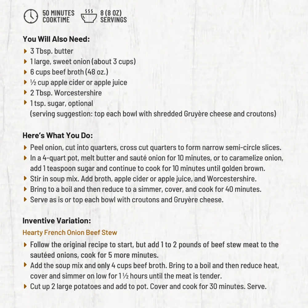 Chicago Bistro French Onion Soup Mix