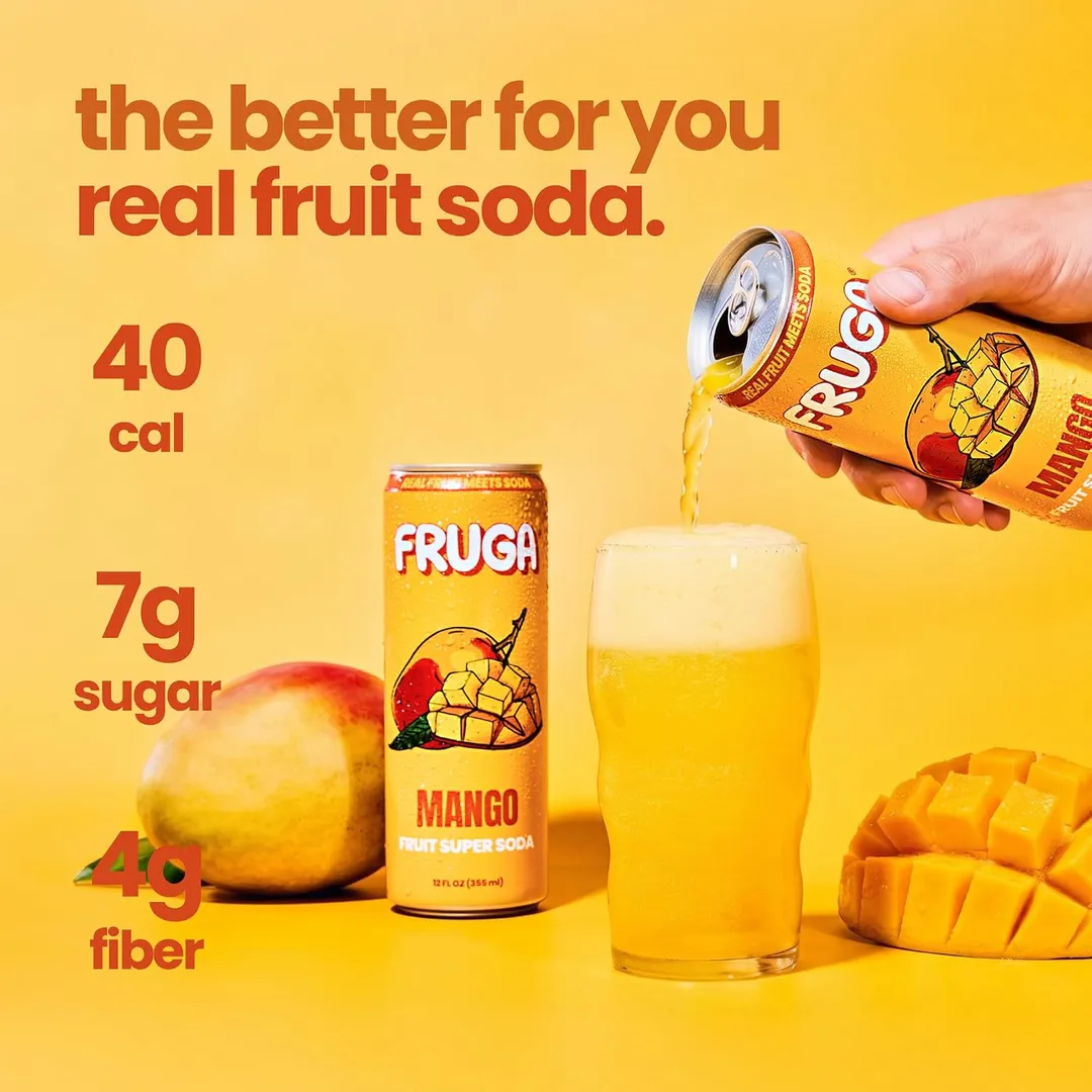 FRUGA Mango Soda 12-Pack