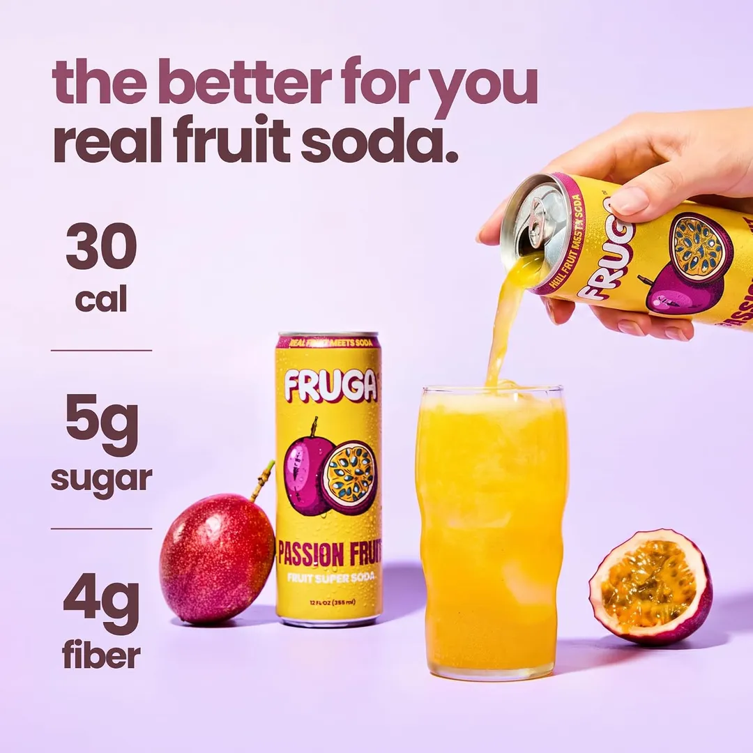 FRUGA Passion Fruit Soda 12-Pack