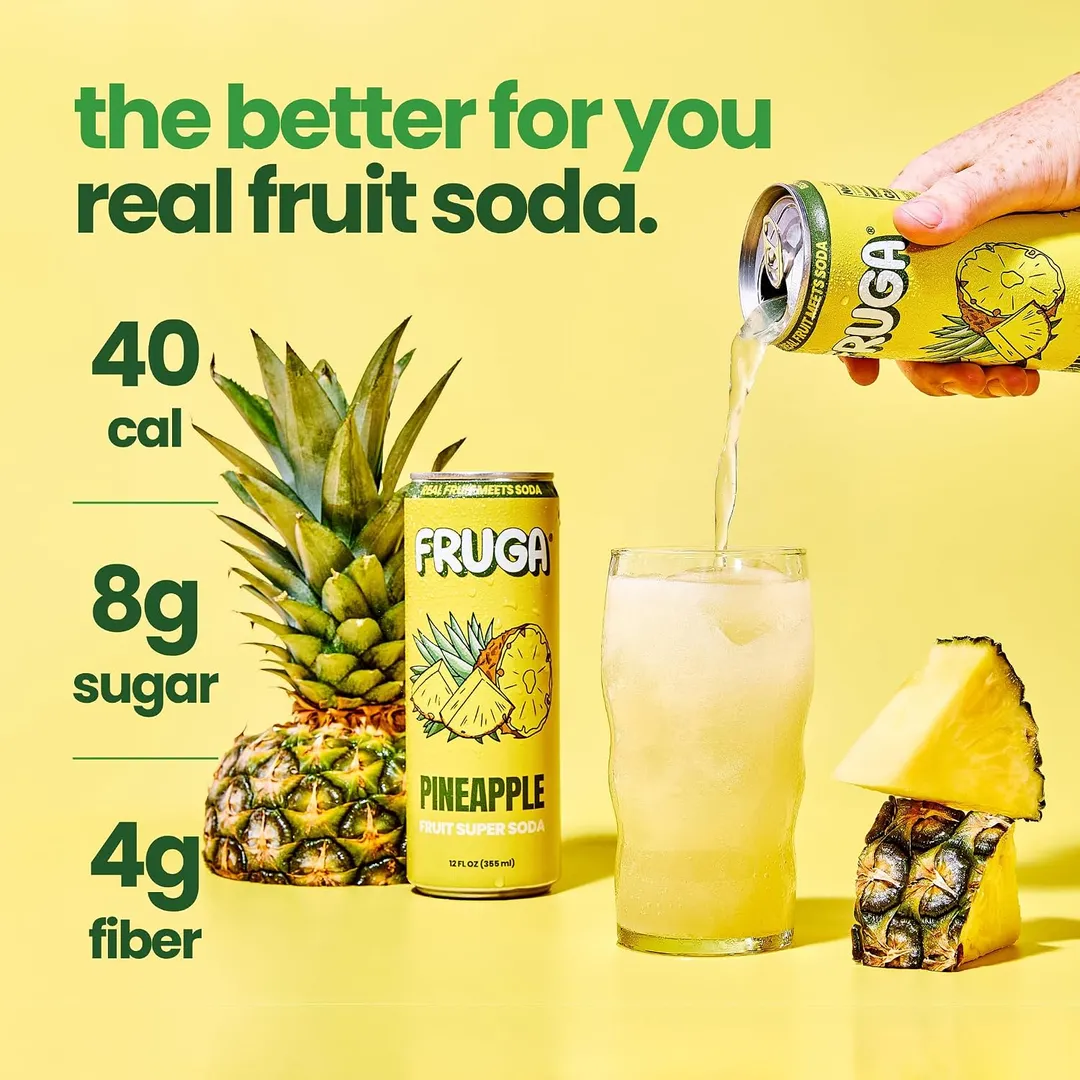 FRUGA Pineapple Soda 12-Pack