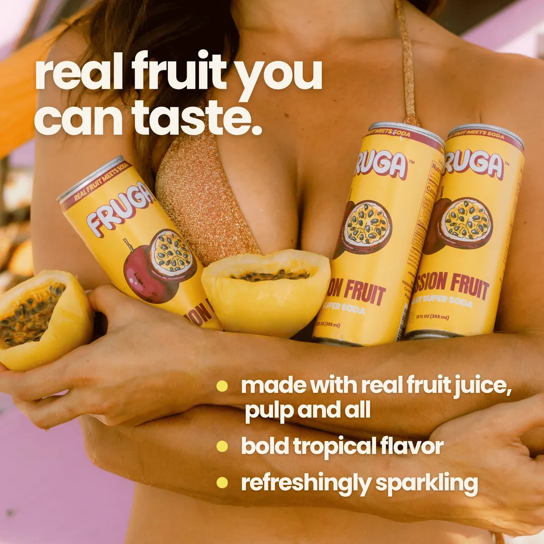 FRUGA Passion Fruit Soda 12-Pack