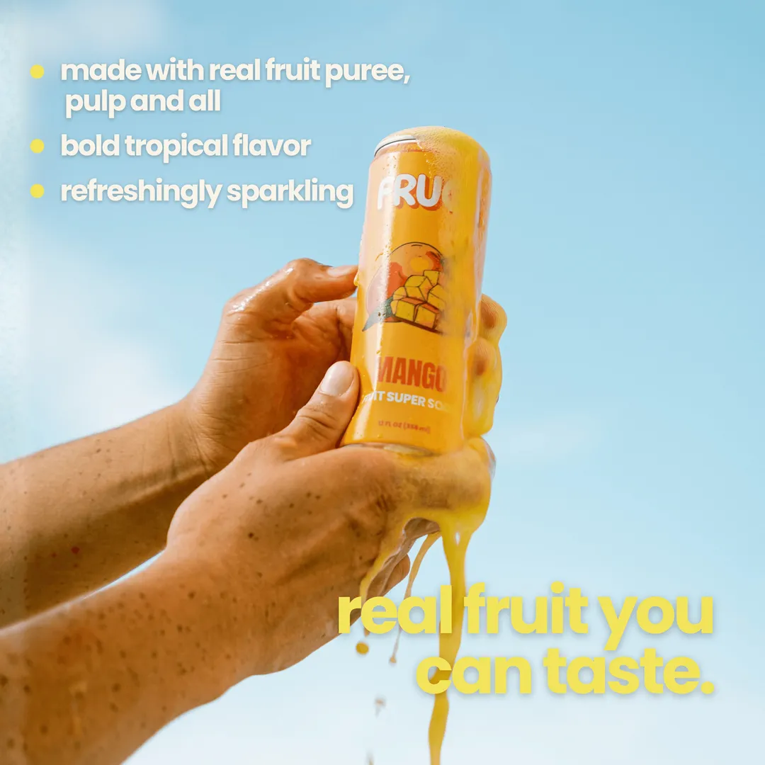 FRUGA Mango Soda 12-Pack