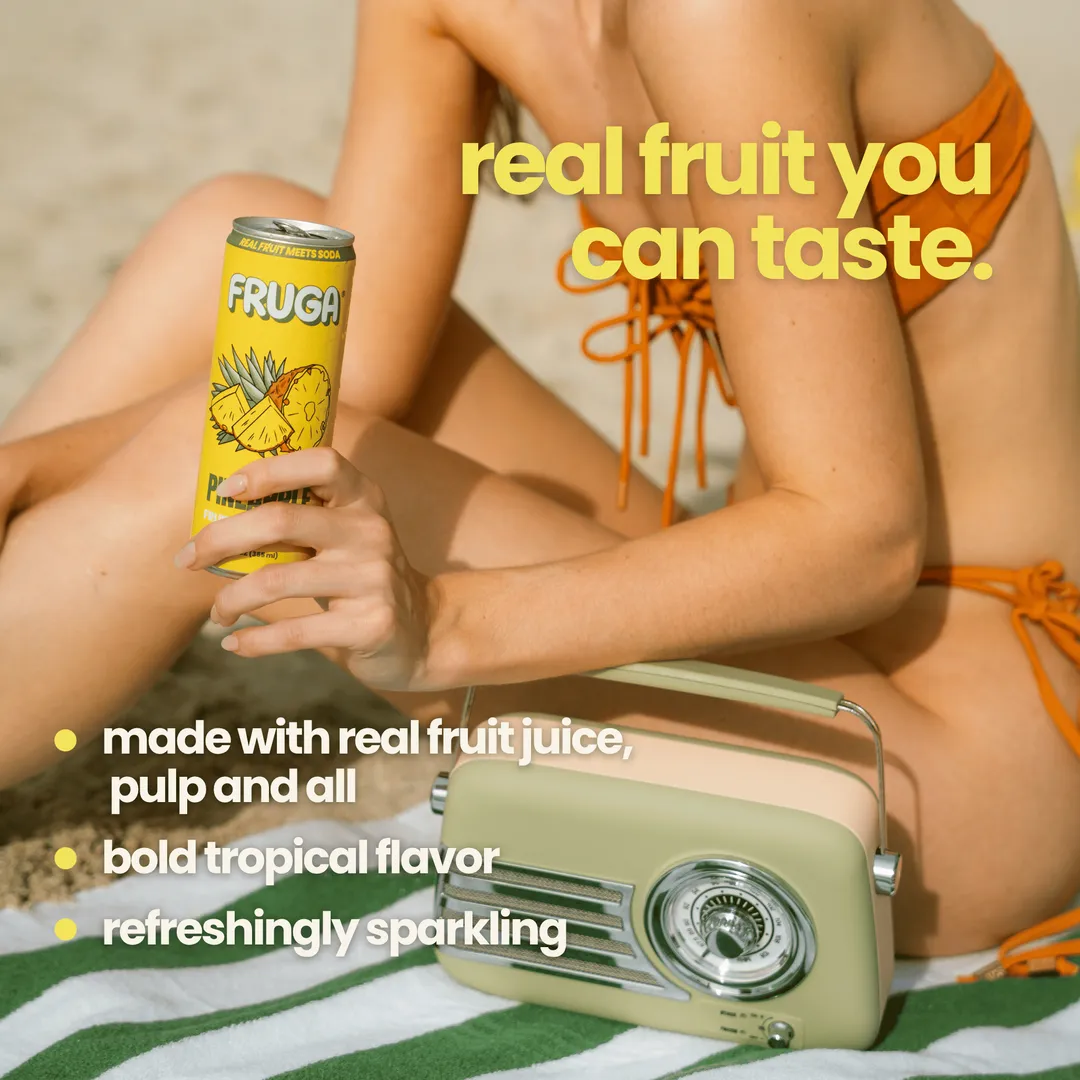 FRUGA Pineapple Soda 12-Pack