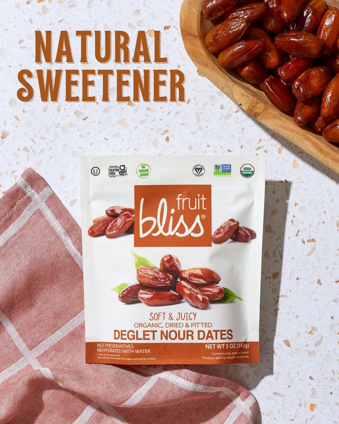 Organic Soft & Juicy Deglet Nour Dates