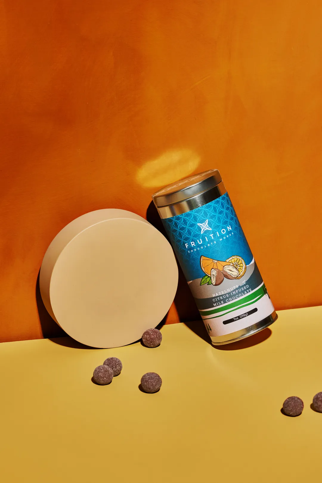Hazelnuts in Citrus-Infused Milk Chocolate