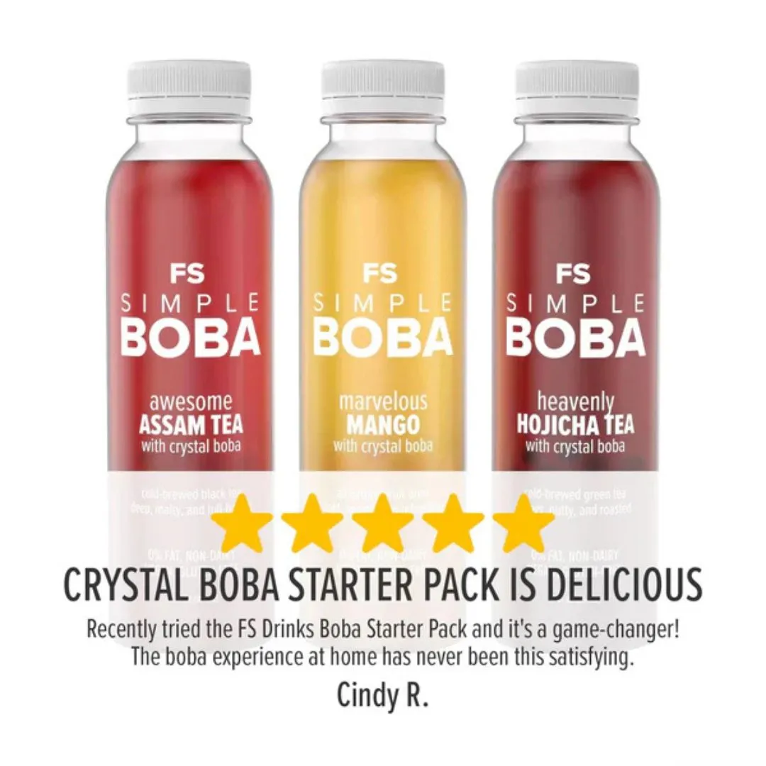 Delicious Crystal Boba Starter Pack (12-Pack)