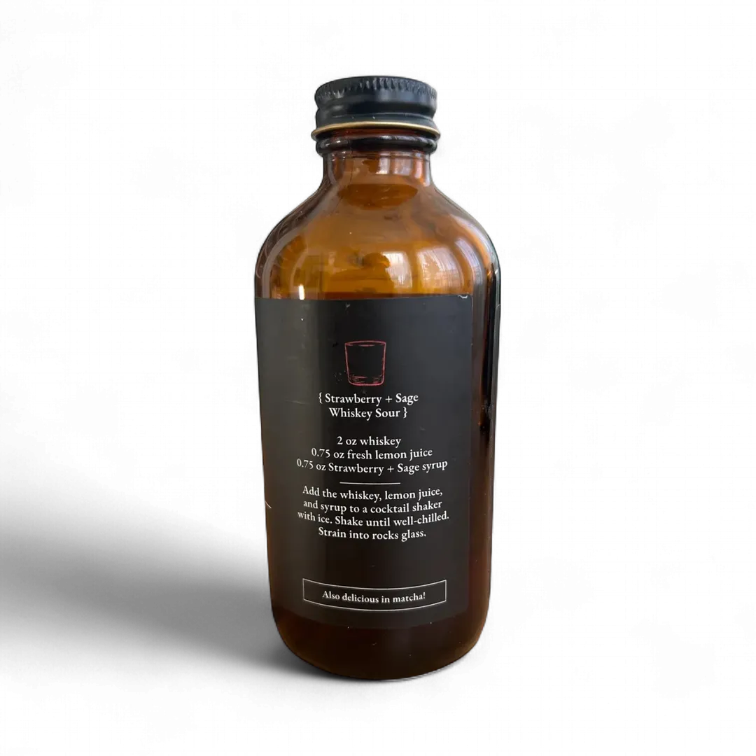 Strawberry Sage Simple Syrup