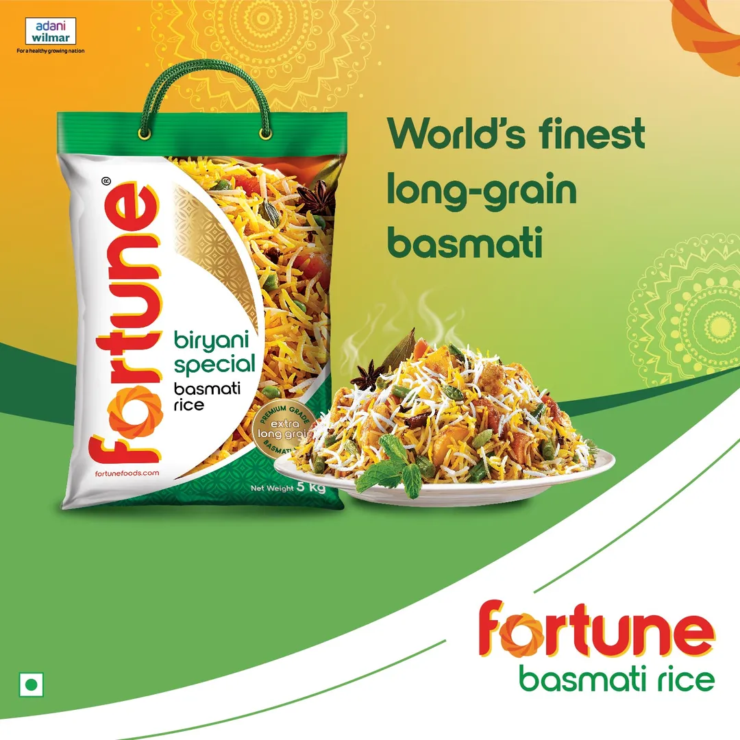 Fortune Biryani Special Rice in 40 lbs box (10 lbs x4 bags)