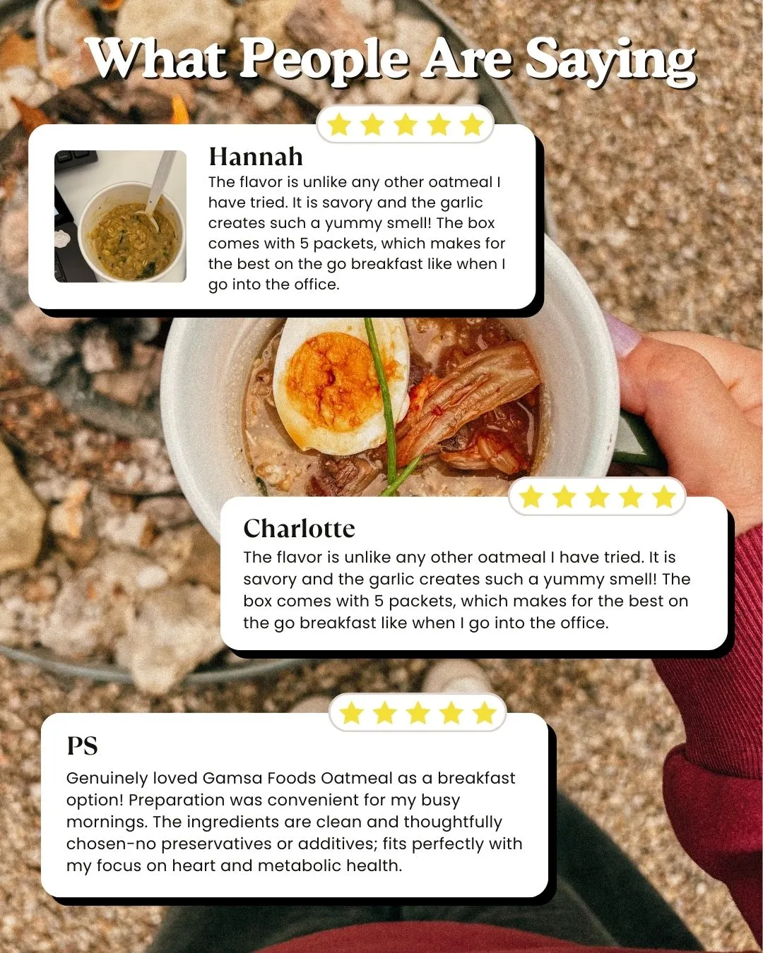 Sesame Garlic Savory Oatmeal 5-Pack