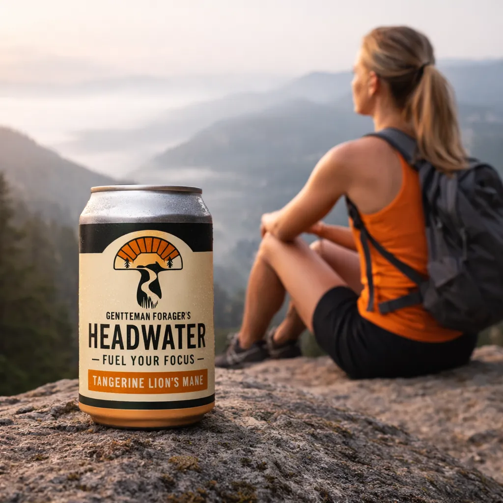 Headwater – Tangerine Lion’s Mane Functional Beverage (24-Pack Case)