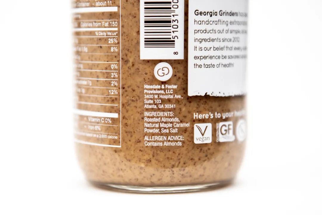 Georgia Grinders Maple Caramel Almond Butter
