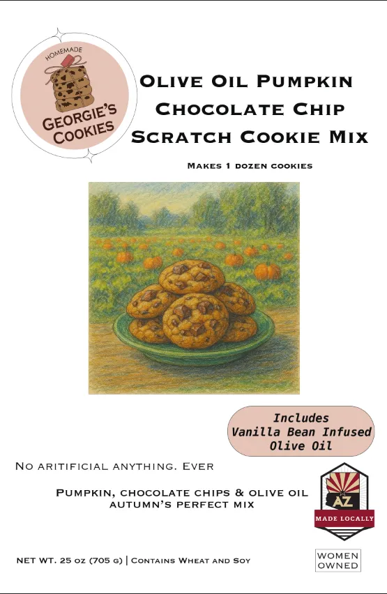 Olive Oil Pumpkin Chocolate Chip Scratch Cookie Mix w/ Olive Oil