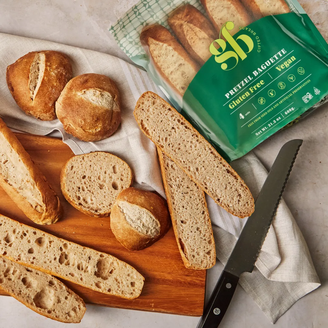 Gluten Free & Vegan Breads - Pretzel Baguette