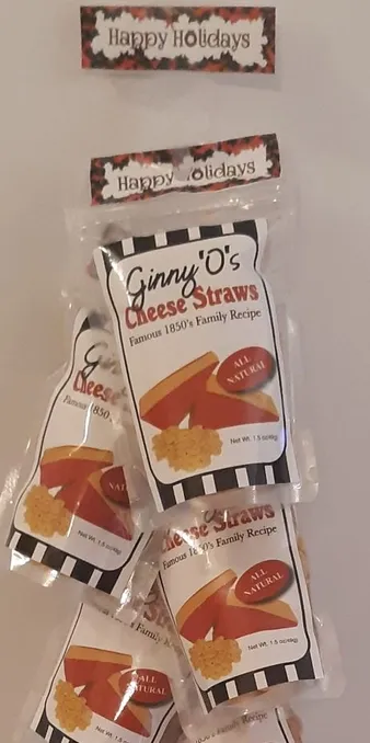 Holiday Ginny O's Cheese Straws- Clip Strip