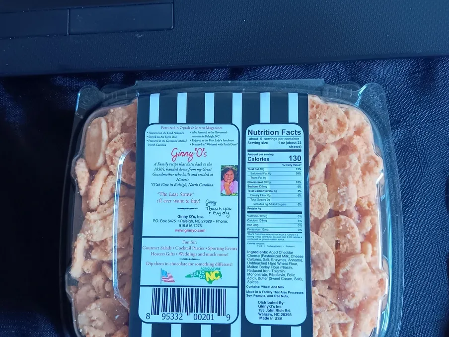 Original Cheese Straw- Clamshell