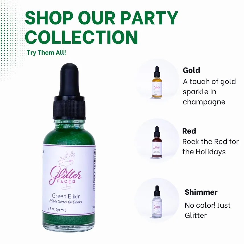 Green - Edible Glitter For Drinks