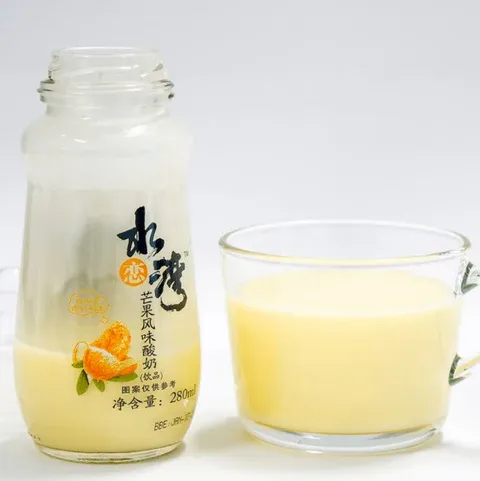 SLW Yogurt Drink Mango 280ml Glass Bottle
