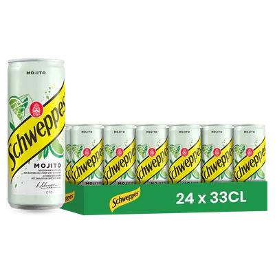 Schweppes Lemon Mint Mojito Soda 330ml (Poland)