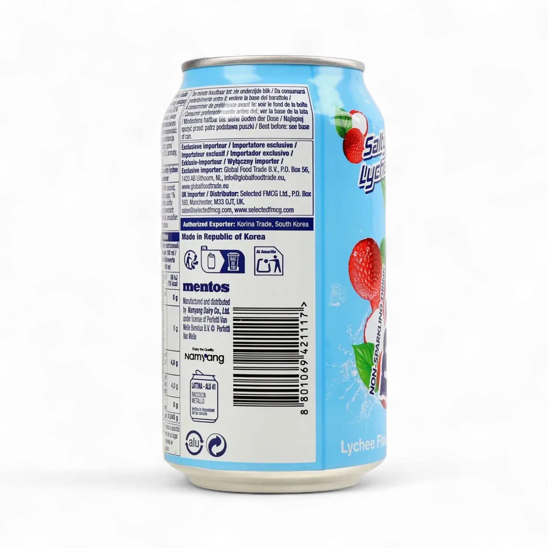Mentos Salty Lychee w/ Jelly Bites 340ml (Korea)