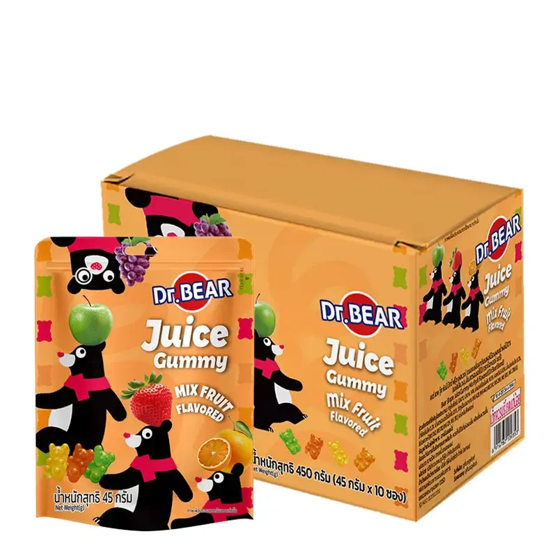 XFJ Dr. Bear Mixed Fruit Juicy Gummy 10pck (China)