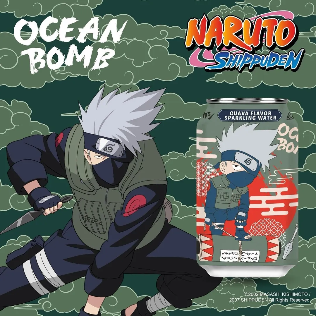 Ocean Bomb-Naruto Guava Sparkling Water 330ml (Taiwan)