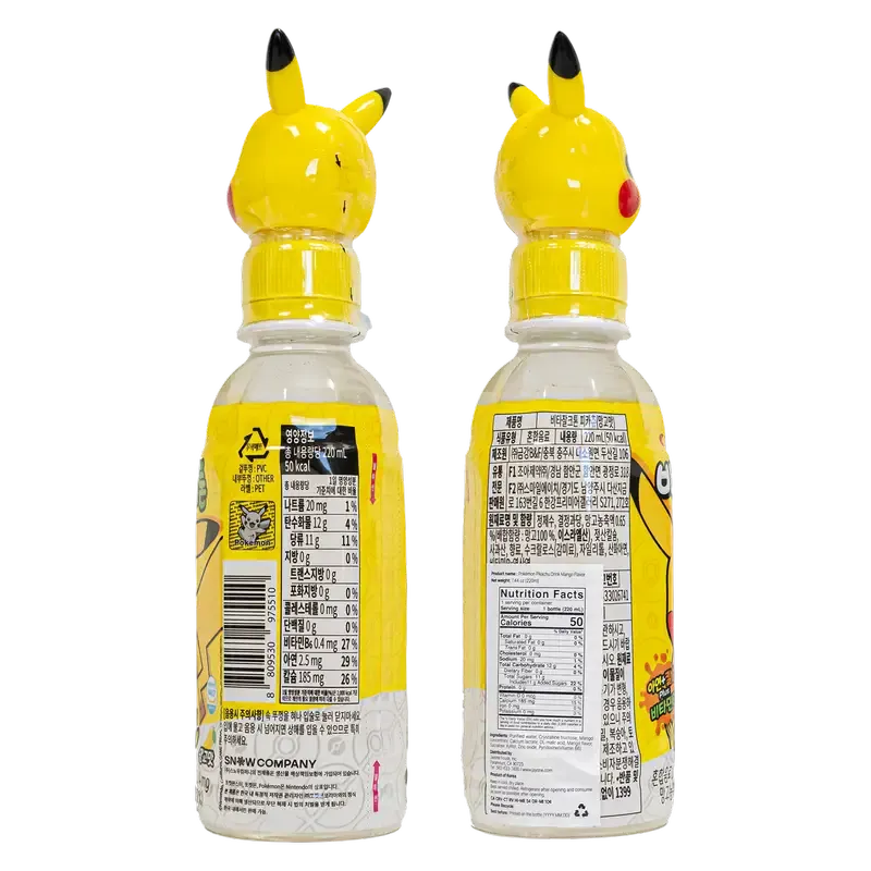 VITA Pokemon Pikachu Drink Mango 220ml (Korea)