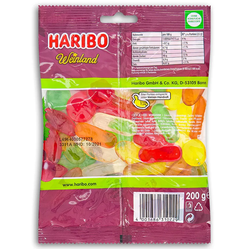 Haribo Weinland 175g (Germany)