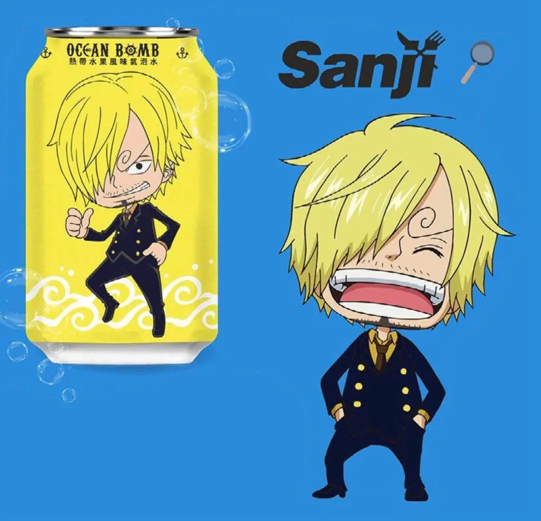 One Piece Sanji Tropical Fruit Soda 330ml (Taiwan)