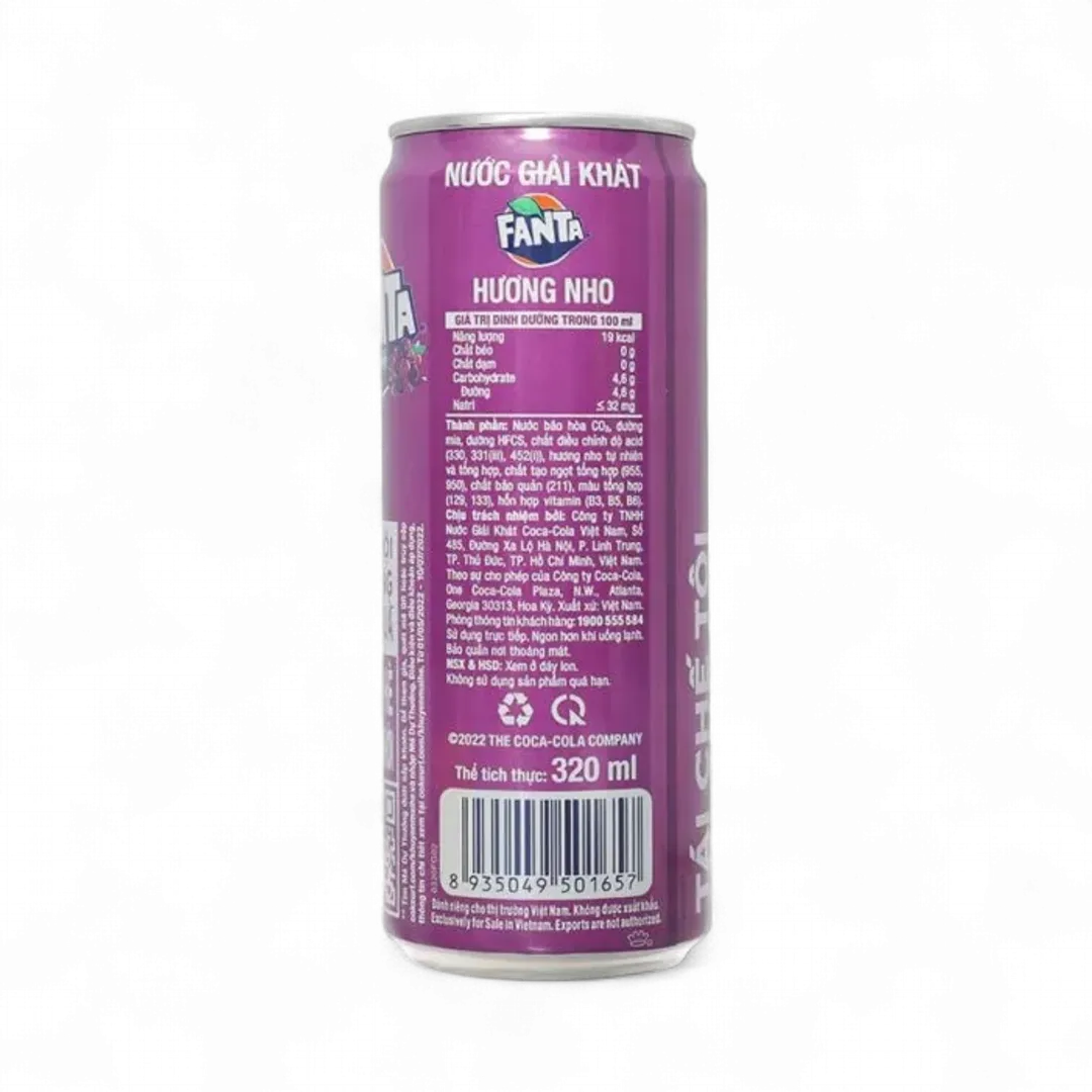 Fanta Grape Flavor 320ml (Vietnam)