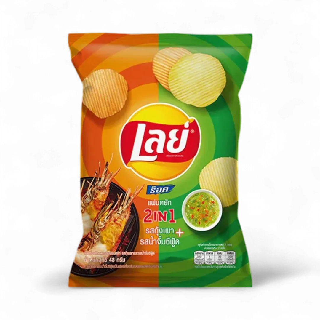 Lays 2 in 1 Shrimp and Seafood Sauce (Thailand)