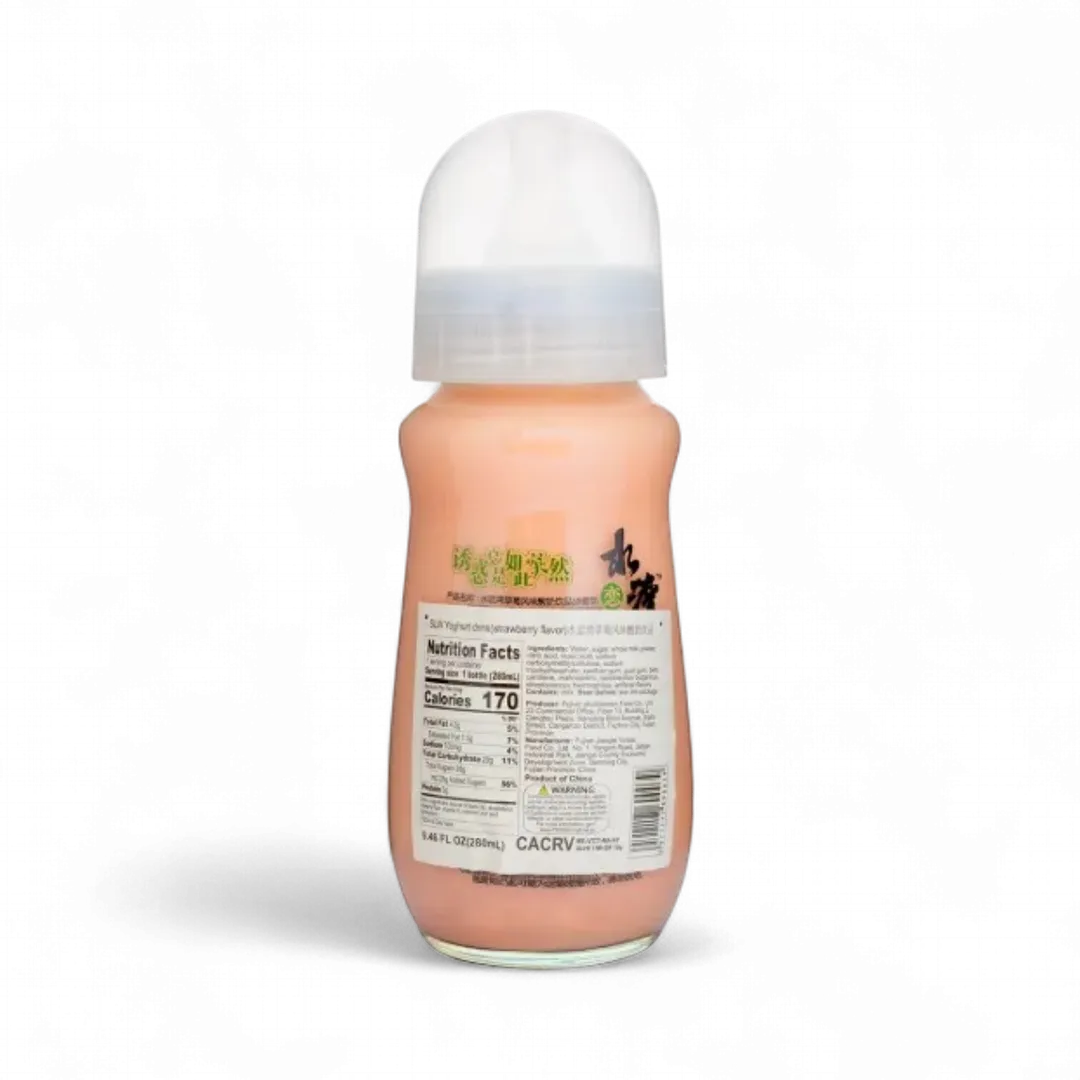 SLW Yogurt Drink Strawberry 280ml Glass Bottle