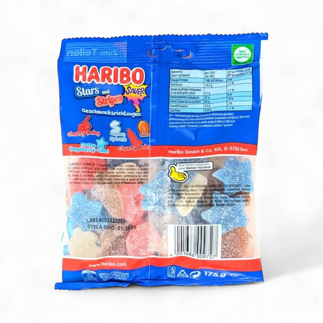Haribo Stars and Stripes 175g (Germany)