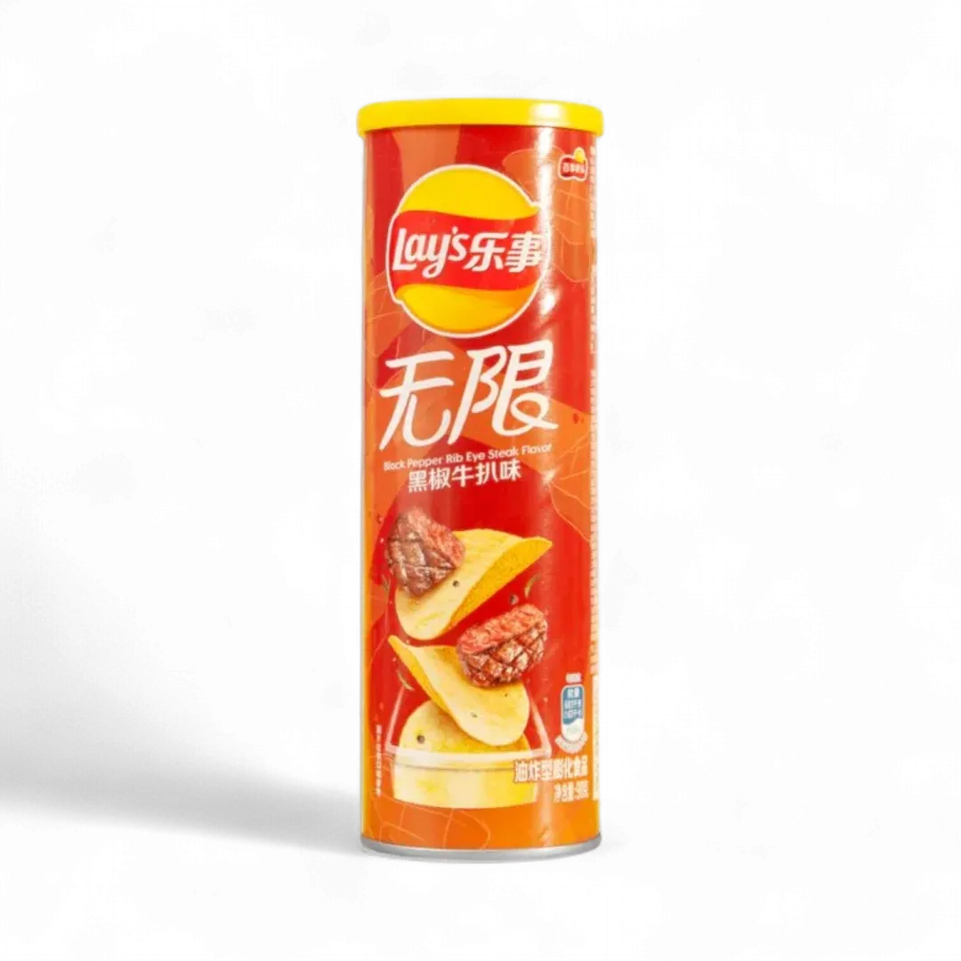 Lays Stax Black Pepper Ribeye Steak 90g (China)