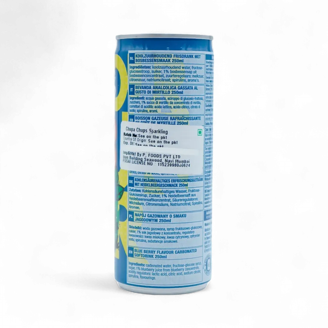Chupa Chups Sparkling Sour Blueberry 250ml (Korea)