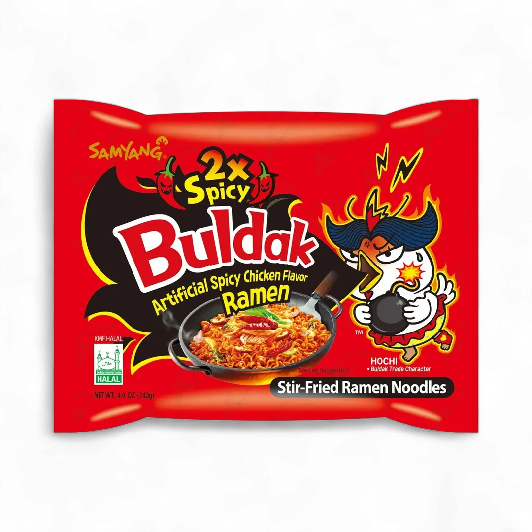 Buldak Spicy Chicken Ramen 2x Spicy 5pck (Korea)