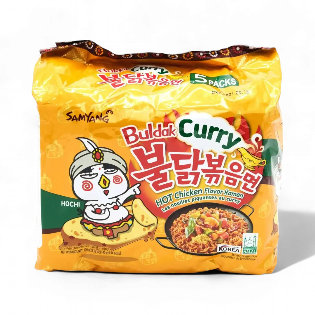 Buldak Spicy Chicken Ramen Curry Flavor 5pck