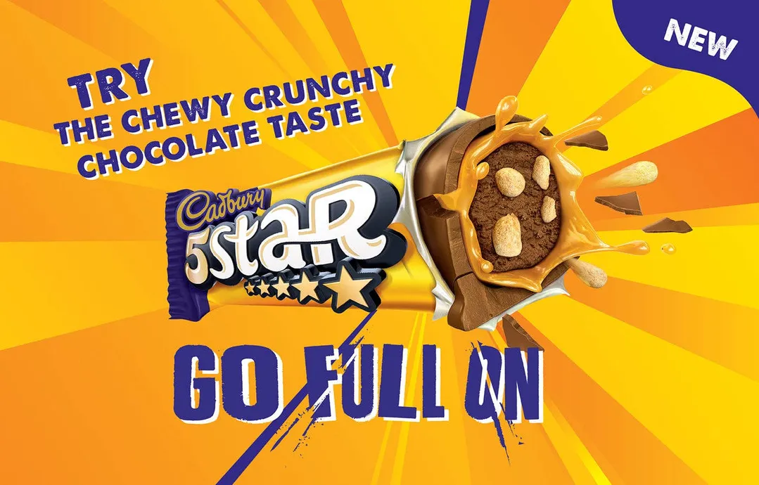 Cadbury 5 Star 3D Chocolate Bar 42g