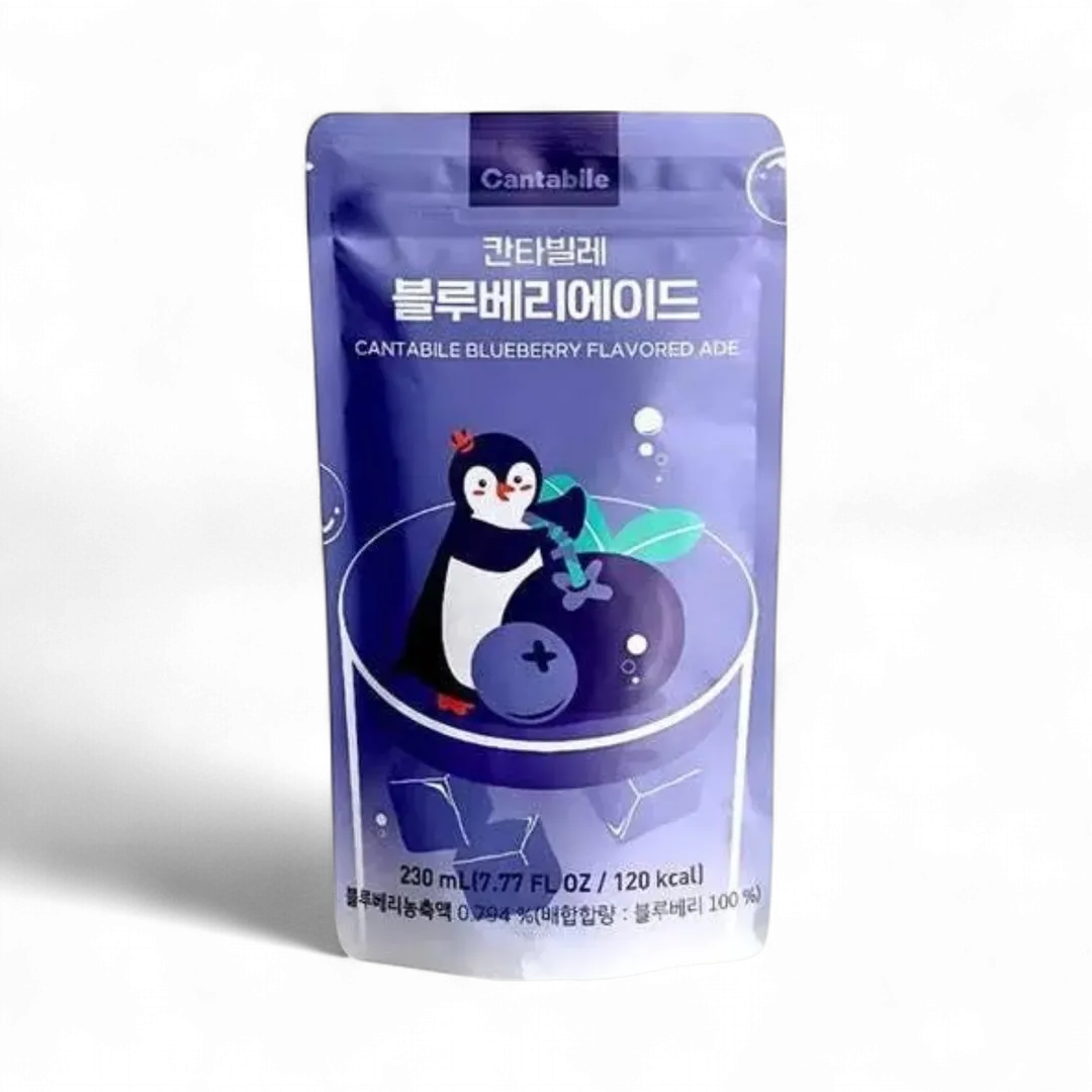 Cantabile Blueberry Ade Pouch Drink 230ml (Korea)