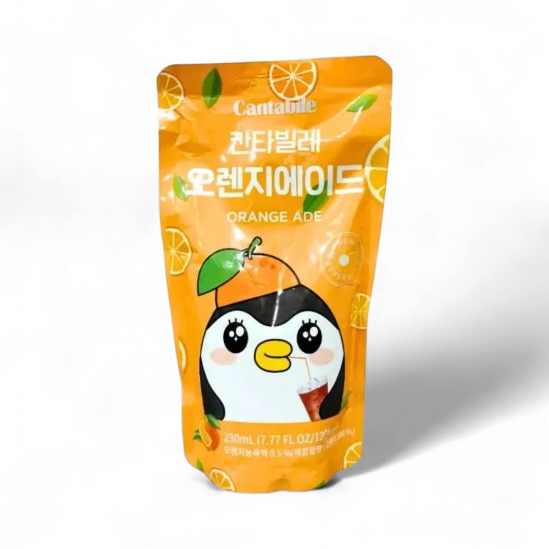 Cantabile Orange Ade Pouch Drink 230ml (Korea)