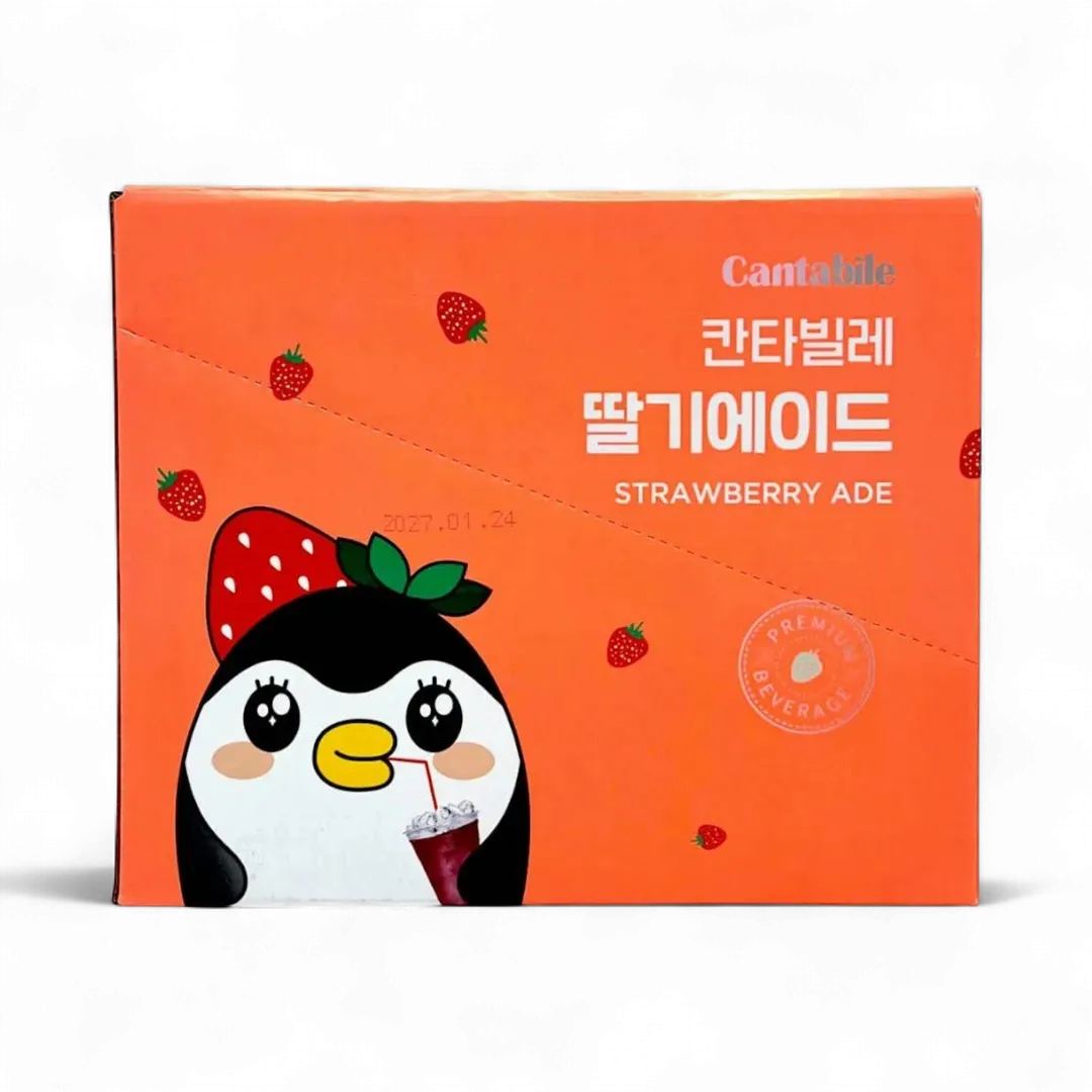 Cantabile Strawberry Ade Pouch Drink 230ml (Korea)