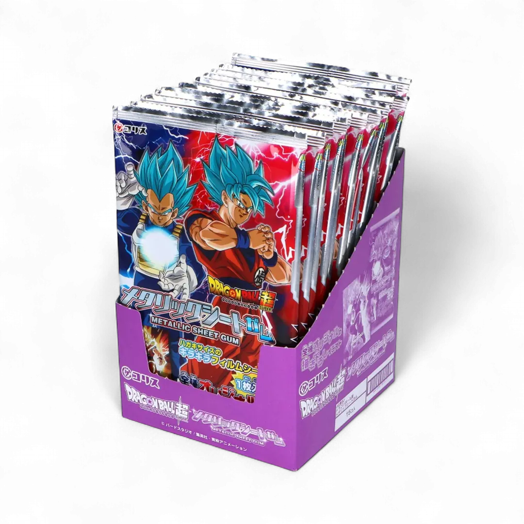 Coris DB Metallic Sheet Gum with a Dragon Ball Card (Box of 15) (Japan)