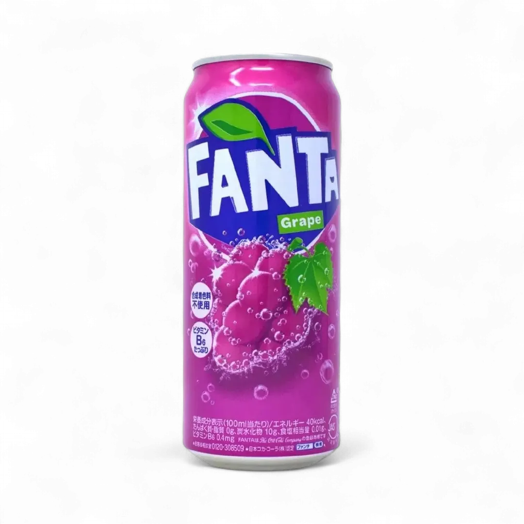 Fanta Grape Soda Can 500ml (Japan)