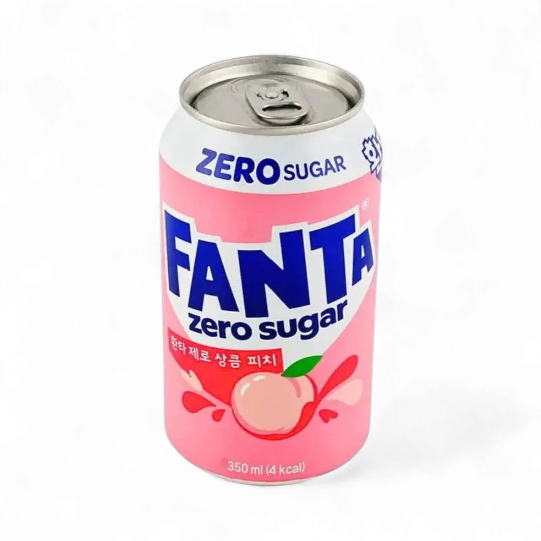 Fanta Zero Sugar Refreshing Peach 350ml (Korea)