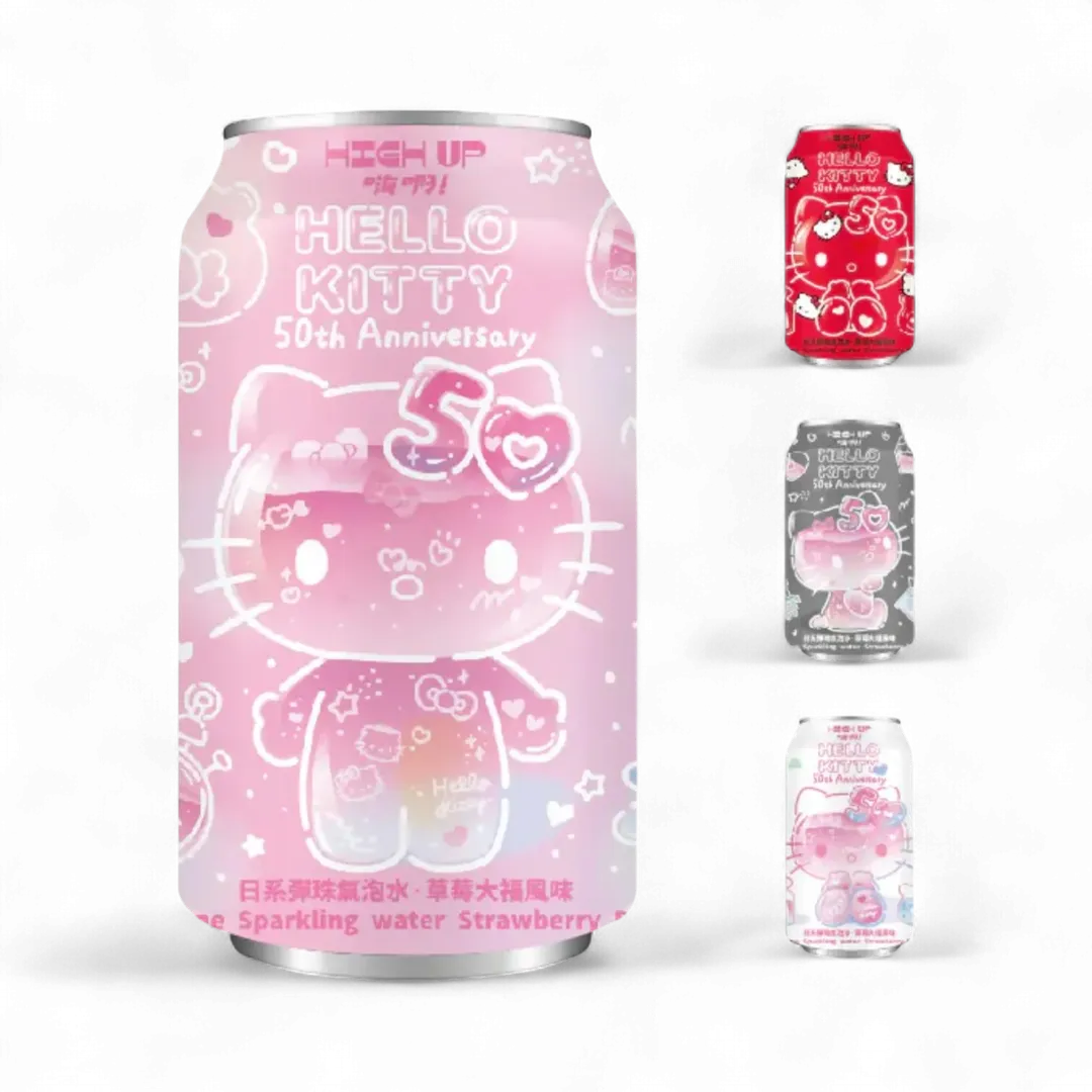 Hello Kitty Ramune Strawberry Sparling Water 330ml