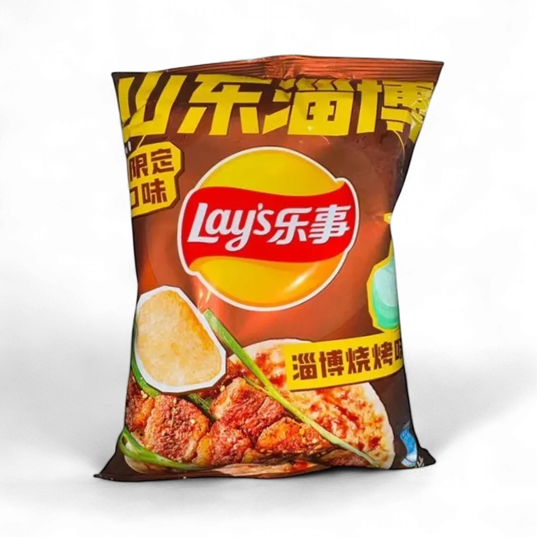 Lays Chips Zibo BBQ Flavor Limited 70g (China)