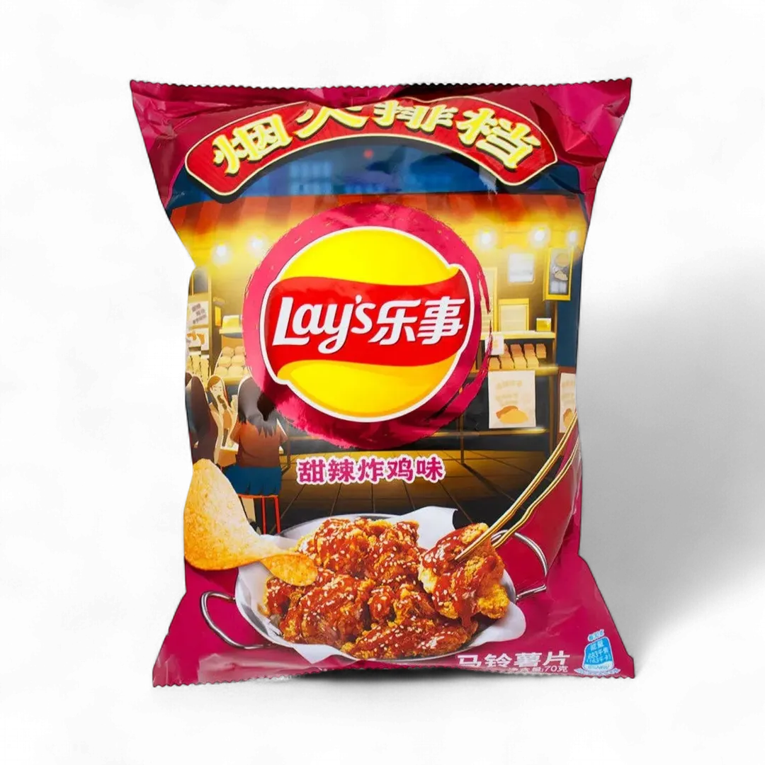 Lays Sweet & Spicy Fried Chicken 70g (China)