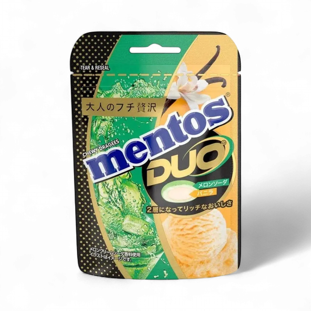 Mentos Duo Melon Soda & Vanilla Ice Cream 10pck x 45g (Japan)